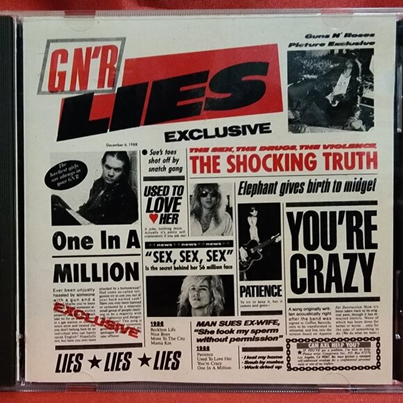 Guns N' Roses – G N' R Lies (1988) Previously Owned CD - Picture 1 of 4